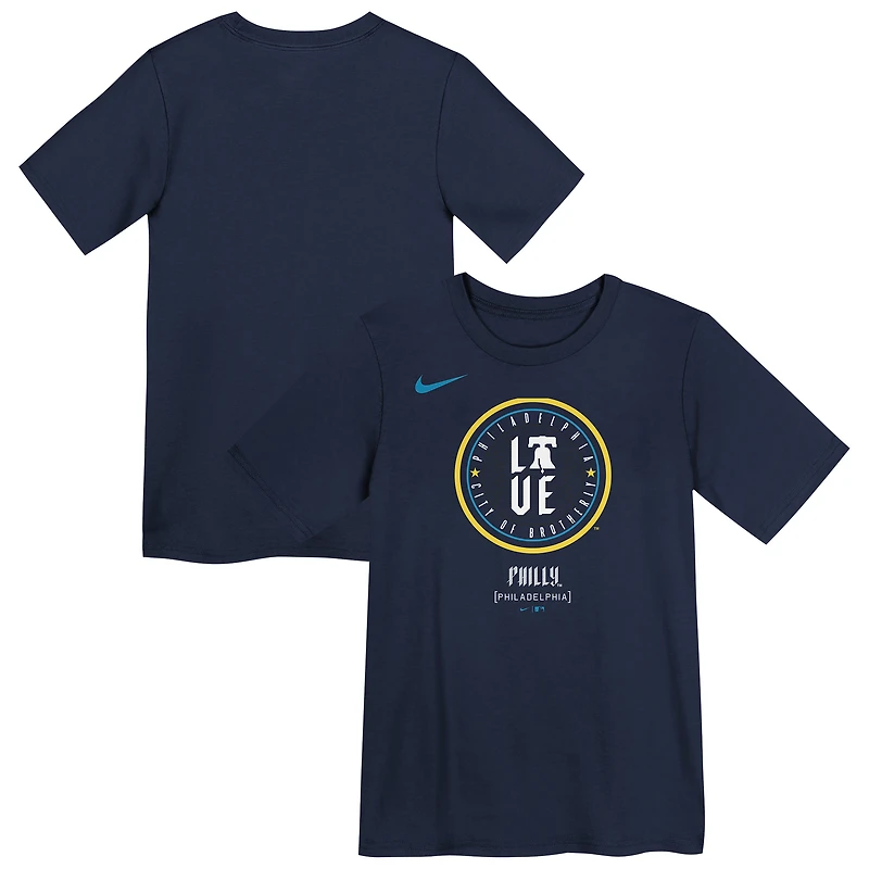 Preschool Nike Navy Philadelphia Phillies City Connect Logo T-Shirt