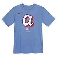 Preschool Nike Light Blue Atlanta Braves 2026 City Connect Logo T-Shirt