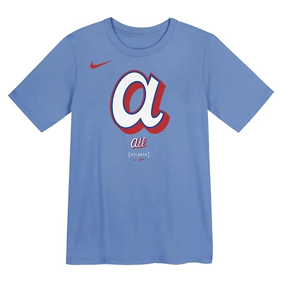 Preschool Nike Light Blue Atlanta Braves 2026 City Connect Logo T-Shirt
