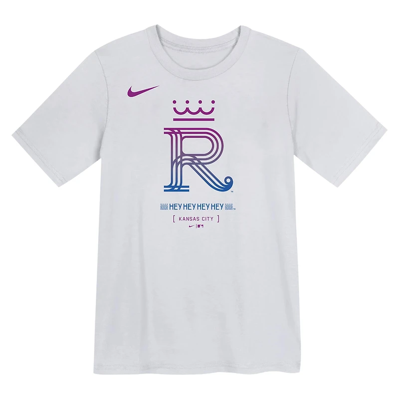 Preschool Nike White Kansas City Royals 2026 City Connect Logo T-Shirt