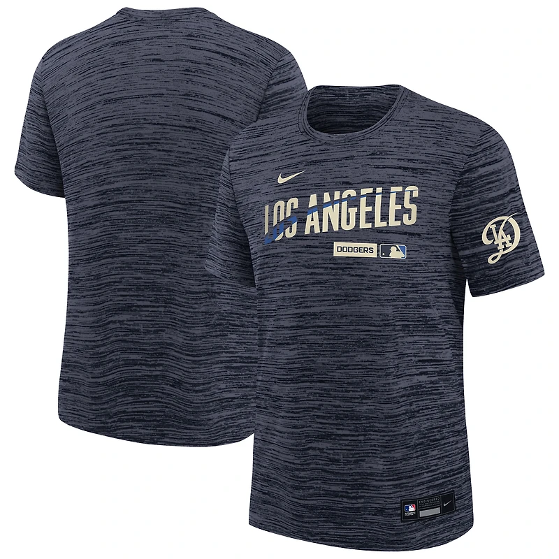 Youth Nike  Navy Los Angeles Dodgers City Connect Authentic Collection Velocity Dri-FIT T-Shirt