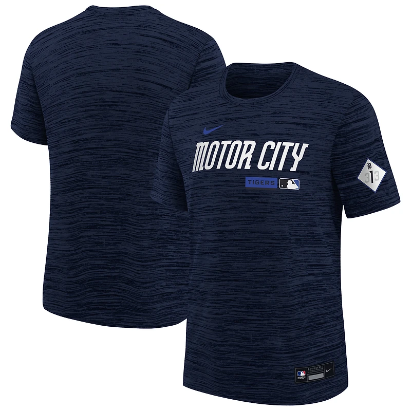 Youth Nike Navy Detroit Tigers City Connect Authentic Collection Velocity Dri-FIT T-Shirt