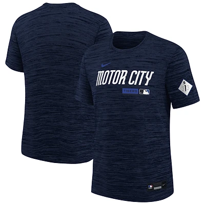 Youth Nike Navy Detroit Tigers City Connect Authentic Collection Velocity Dri-FIT T-Shirt