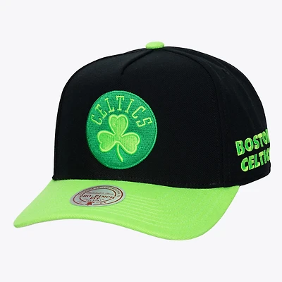 Men's Mitchell & Ness  Black Boston Celtics Hardwood Classics Legendary Away Pro-Pinch Adjustable Hat