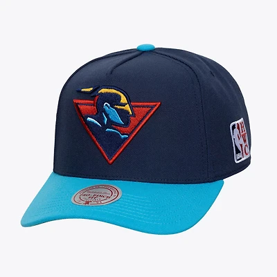 Men's Mitchell & Ness  Navy Golden State Warriors Hardwood Classics Legendary Away Pro-Pinch Adjustable Hat