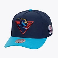Men's Mitchell & Ness  Navy Golden State Warriors Hardwood Classics Legendary Away Pro-Pinch Adjustable Hat