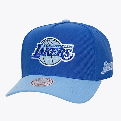 Men's Mitchell & Ness  Blue Los Angeles Lakers Legendary Home Pro Pinch Snapback Hat
