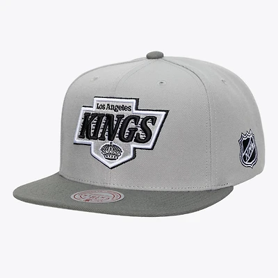 Men's Mitchell & Ness  Gray Los Angeles Kings Legendary Home Snapback Hat