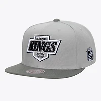 Men's Mitchell & Ness  Gray Los Angeles Kings Legendary Home Snapback Hat