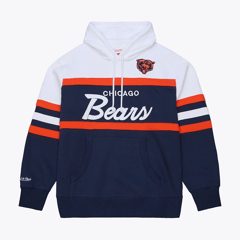 Men's Navy Mitchell & Ness  Chicago Bears Head Coach Hoodie
