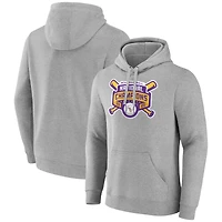 Men's Gray LSU Tigers 2025 NCAA Baseball Men's College World Series Champions Pullover Hoodie