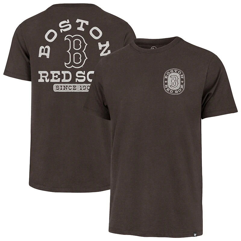 Men's '47 Brown Boston Red Sox Back Canyon Franklin T-Shirt