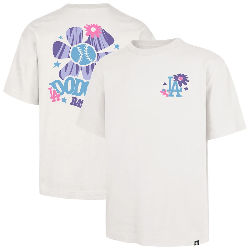 Men's '47 Cream Los Angeles Dodgers Flora Foundation T-Shirt