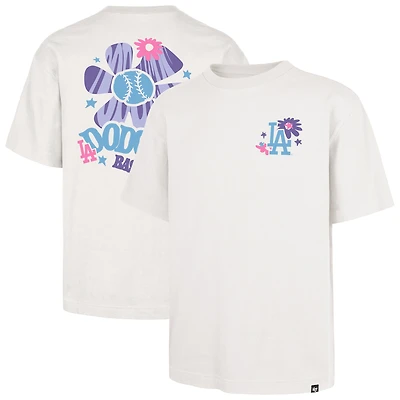 Men's '47 Cream Los Angeles Dodgers Flora Foundation T-Shirt
