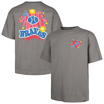 Men's '47 Gray Atlanta Braves Flora Foundation T-Shirt