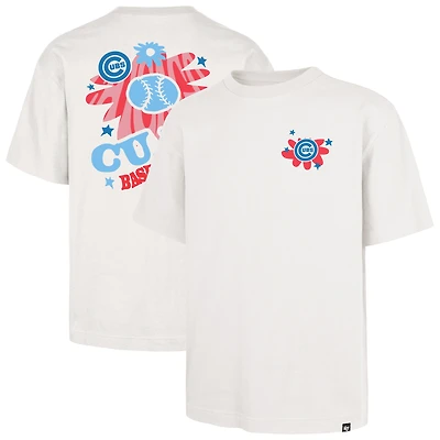 Men's '47 Cream Chicago Cubs Flora Foundation T-Shirt