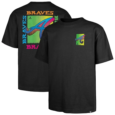 Men's '47 Black Atlanta Braves Sundale Foundation T-Shirt