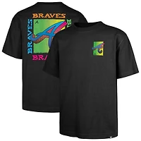 Men's '47 Black Atlanta Braves Sundale Foundation T-Shirt