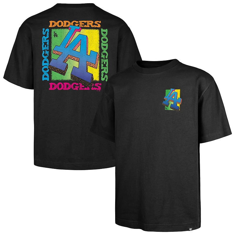 Men's '47 Black Los Angeles Dodgers Sundale Foundation T-Shirt