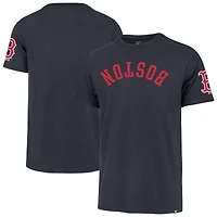 Men's '47  Navy Boston Red Sox Upside Down Two-Peat Franklin T-Shirt