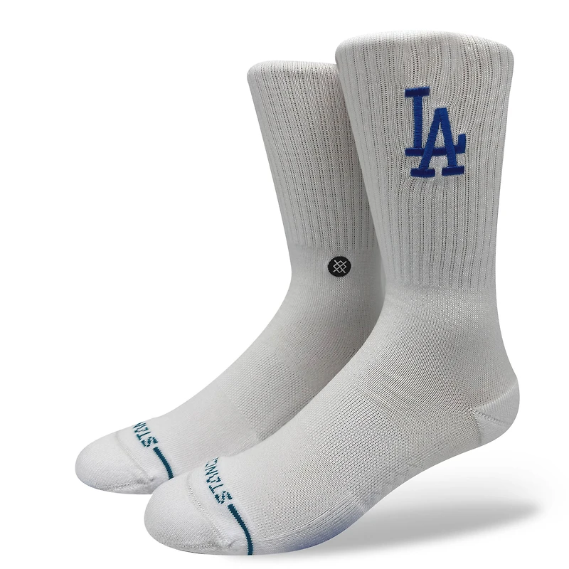 Unisex Stance Los Angeles Dodgers White Crested Knit Crew Socks