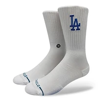 Unisex Stance Los Angeles Dodgers White Crested Knit Crew Socks