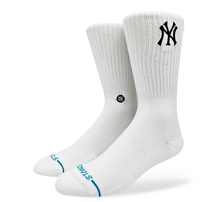 Unisex Stance New York Yankees White Crested Knit Crew Socks