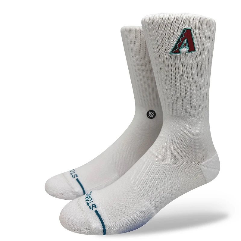 Unisex Stance Arizona Diamondbacks White Crested Knit Crew Socks