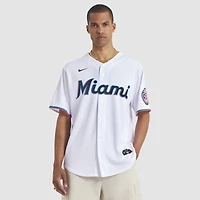 Men's Nike Ichiro Suzuki White Miami Marlins 2025 Baseball Hall of Fame Name & Number Retired Replica Jersey