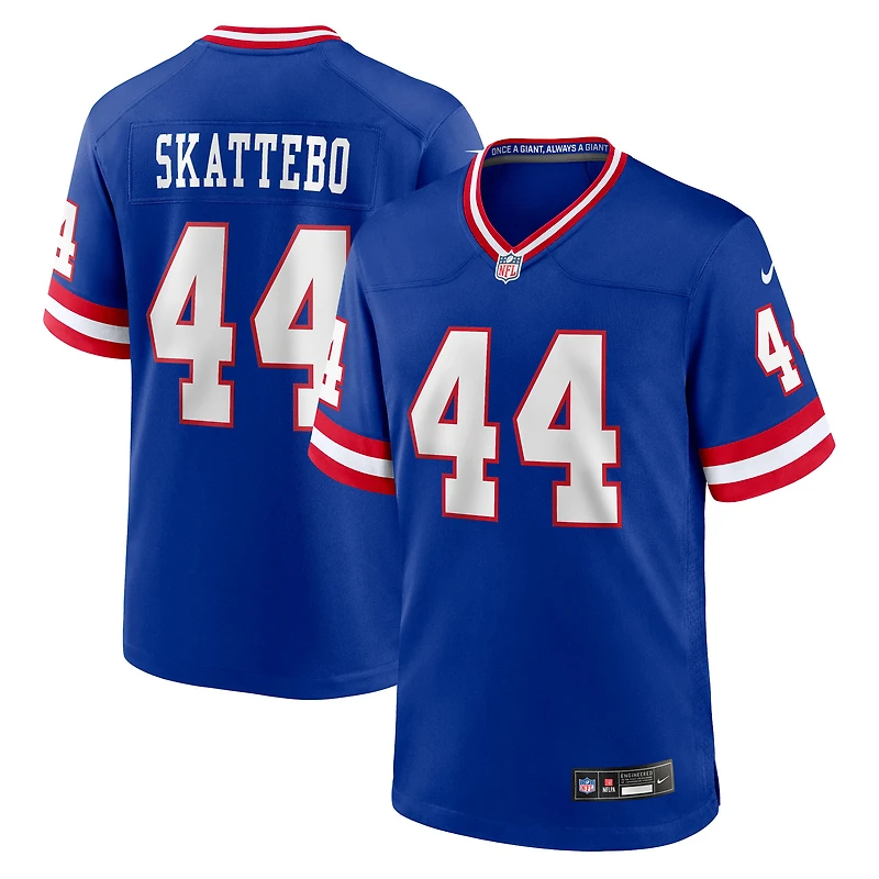 Men's Nike Cam Skattebo Royal New York Giants Alternate 2 Legacy Game Jersey