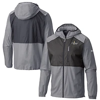 Men's Columbia  Gray Oklahoma City Thunder 2025 NBA Finals Champions Flash Forward Lightweight Full-Zip Hooded Windbreaker
