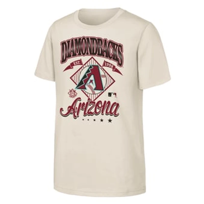 Youth Outerstuff Natural Arizona Diamondbacks Triple Hit T-Shirt