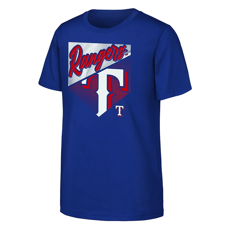 Youth Outerstuff Royal Texas Rangers Prime Plate T-Shirt