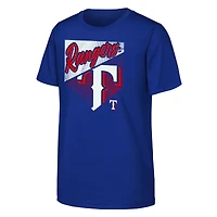 Youth Outerstuff  Royal Texas Rangers Prime Plate T-Shirt
