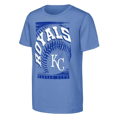 Youth Outerstuff  Light Blue Kansas City Royals Speed Pitch T-Shirt