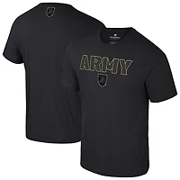 Men's Colosseum  Black Army Knights Color Pop Active Blend T-Shirt