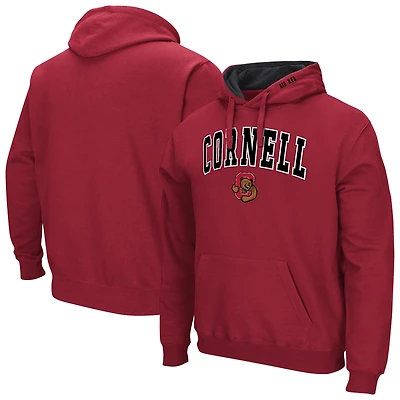 Men's Colosseum  Red Cornell Big Arch & Logo 3.0 Pullover Hoodie