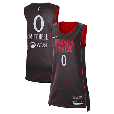 Unisex Nike Kelsey Mitchell Black Indiana Fever Stranger Things Victory Jersey - Rebel Edition