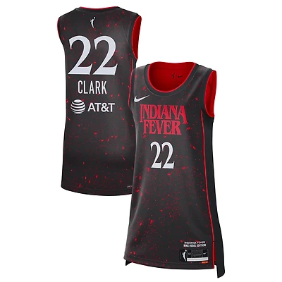 Unisex Nike Caitlin Clark Black Indiana Fever Stranger Things Victory Jersey - Rebel Edition