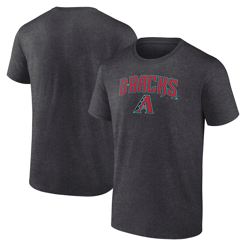 Men's Charcoal Arizona Diamondbacks Team Lockup T-Shirt