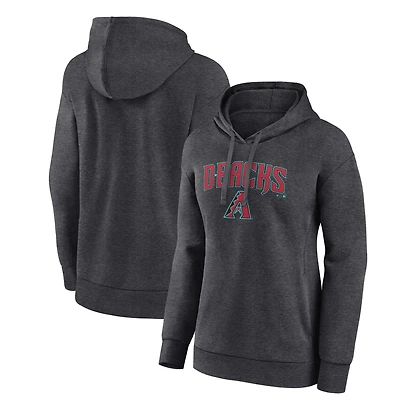 Women's Charcoal Arizona Diamondbacks Team Lockup Hoodie