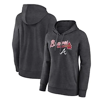Women's Charcoal Atlanta Braves Team Lockup Hoodie