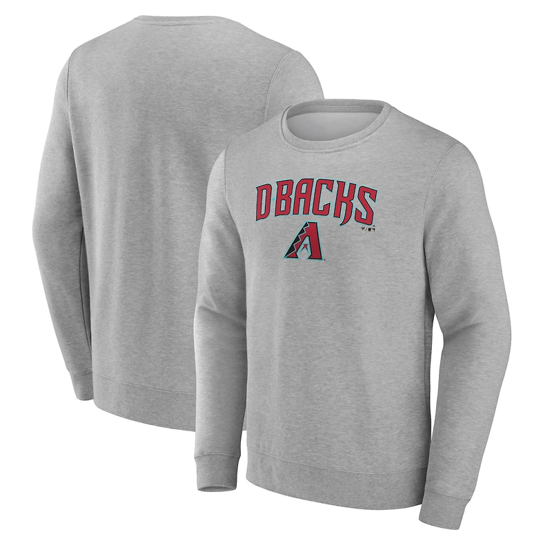 Men's Gray Arizona Diamondbacks Team Lockup Sweatshirt
