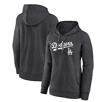 Women's Charcoal Los Angeles Dodgers Team Lockup Hoodie