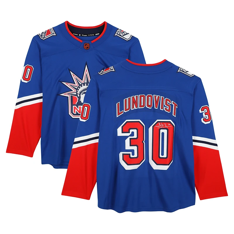 Henrik Lundqvist New York Rangers Autographed Special Edition 2.0 Fanatics Breakaway Jersey