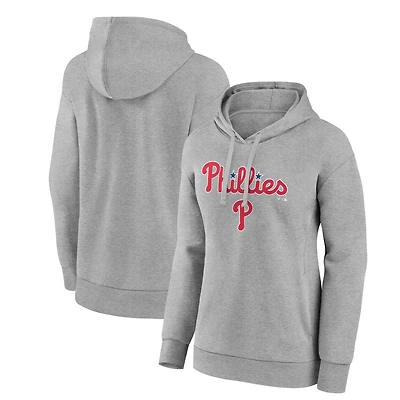 Women's Gray Philadelphia Phillies Team Lockup Hoodie