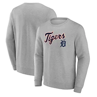 Men's Gray Detroit Tigers Team Lockup Sweatshirt