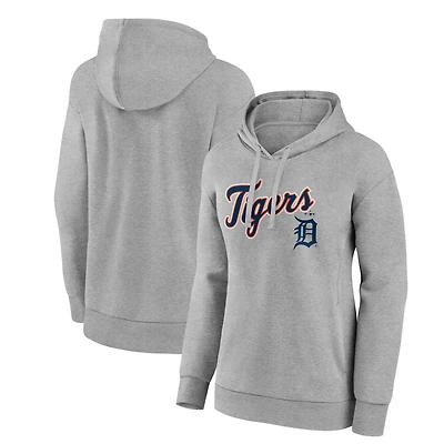 Women's Gray Detroit Tigers Team Lockup Hoodie