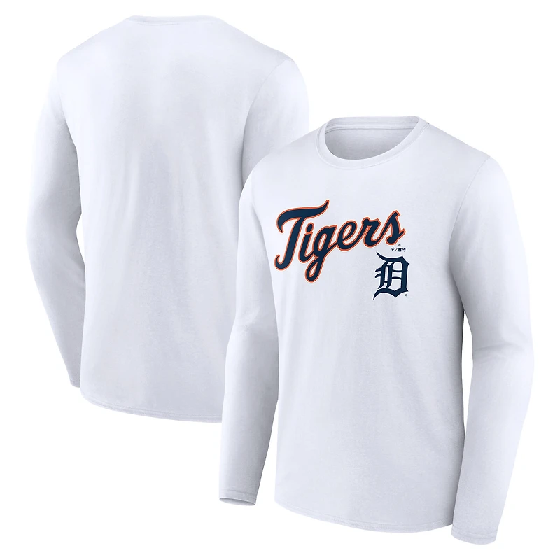 Men's Detroit Tigers Team Lockup Long Sleeve T-Shirt