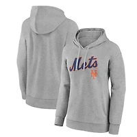 Women's Gray New York Mets Team Lockup Hoodie